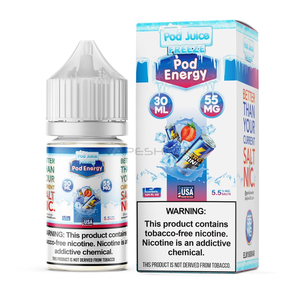 Pod Energy Freeze - Pod Juice - 30ML - $12.99