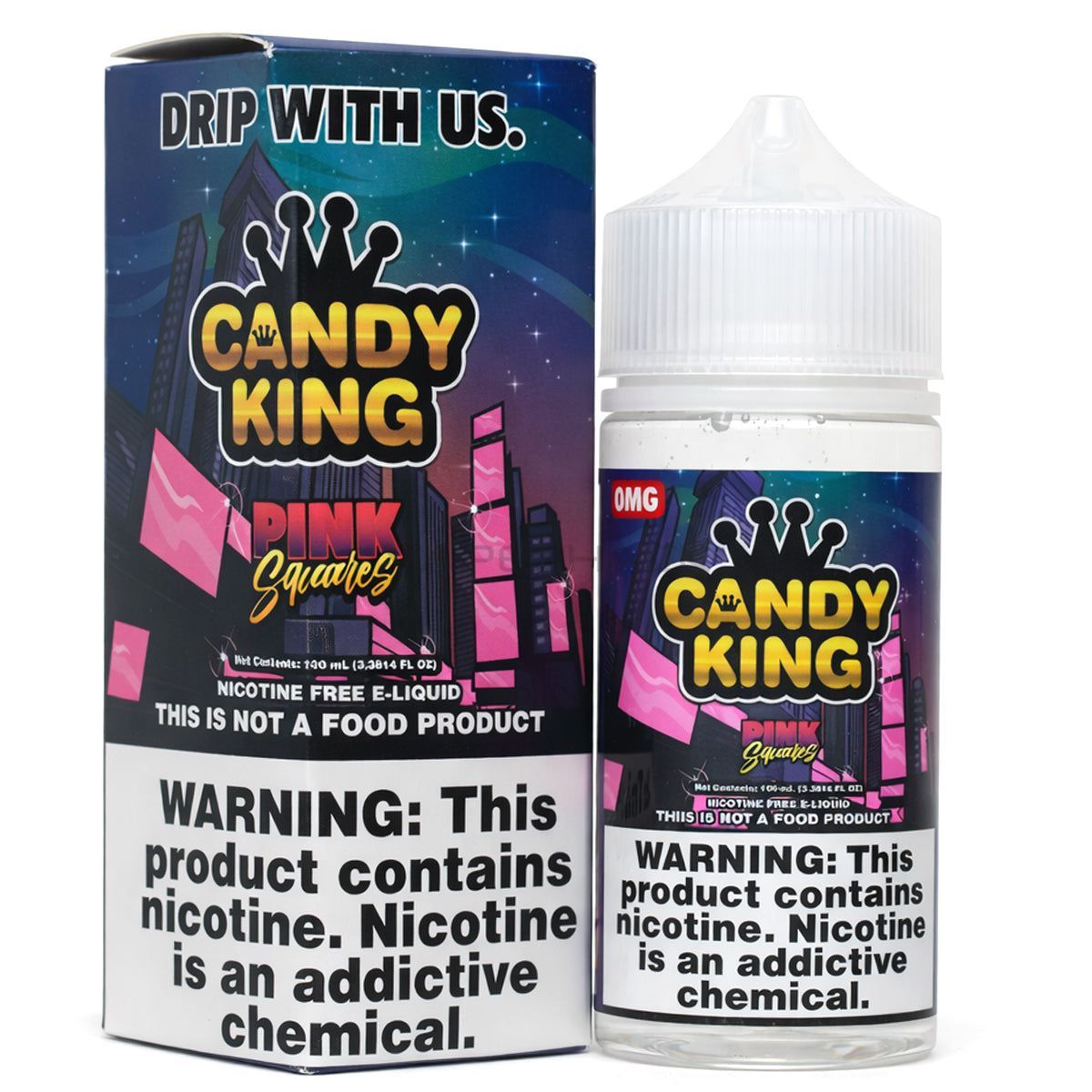 Candy King eJuice - Pink Squares - 100ML